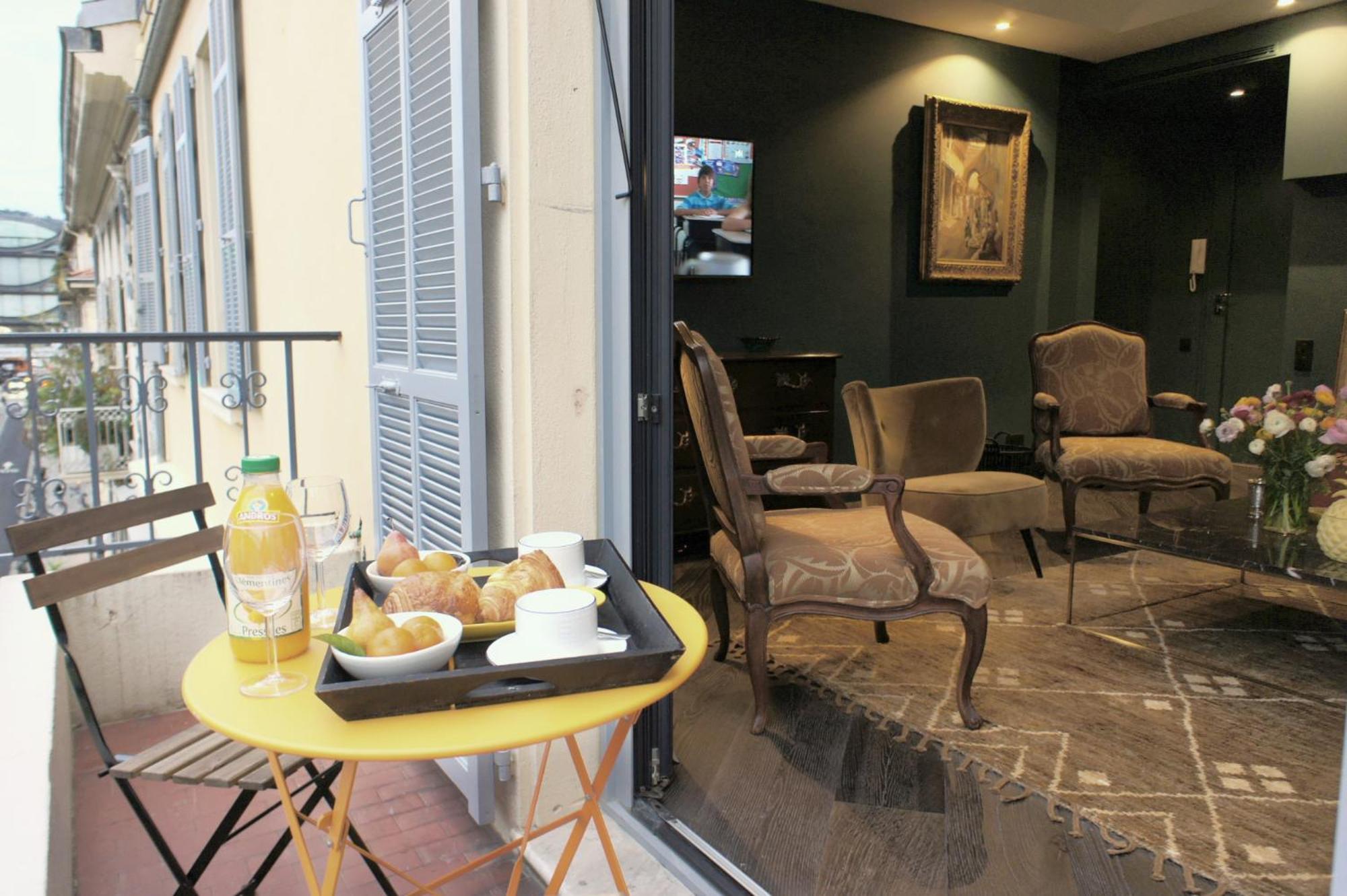 Élégant appartement avec terrasse - Promenade des Arts Niza Exterior foto