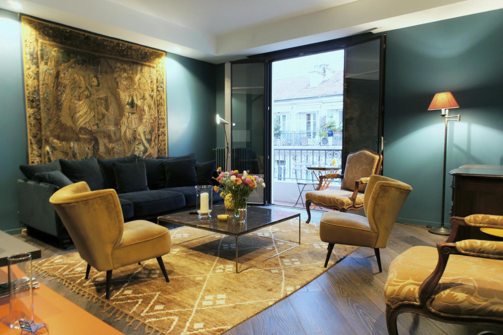 Élégant appartement avec terrasse - Promenade des Arts Niza Exterior foto