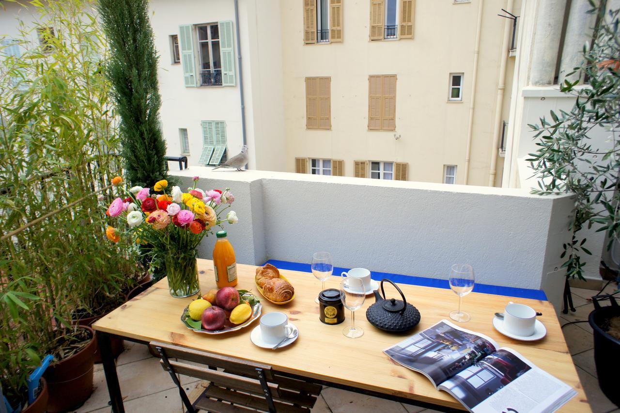Élégant appartement avec terrasse - Promenade des Arts Niza Exterior foto