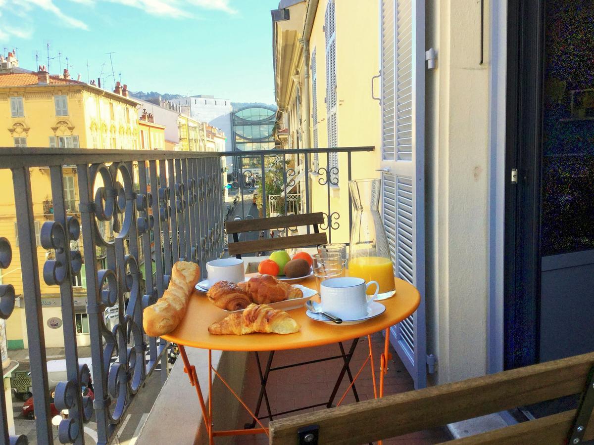 Élégant appartement avec terrasse - Promenade des Arts Niza Exterior foto