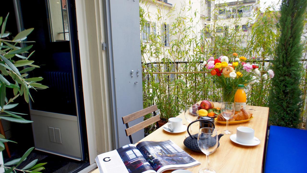 Élégant appartement avec terrasse - Promenade des Arts Niza Exterior foto